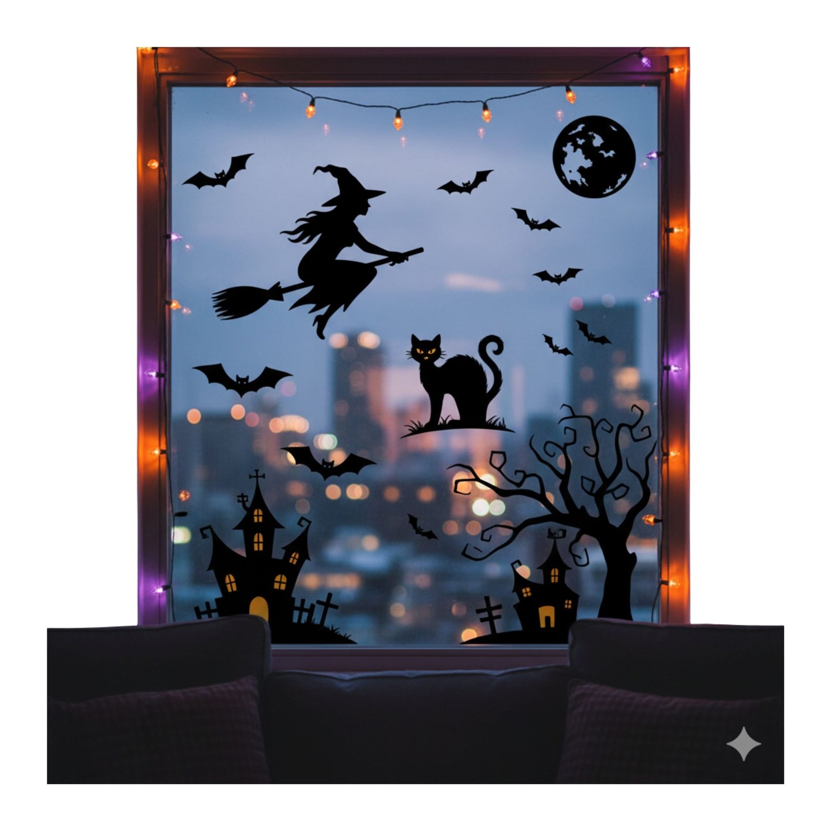 馃巸 Set de Stickers Decorativos "Noche de Brujas" 馃懟
